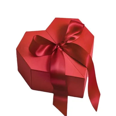 Customized logo Cajas Para Flores Heart Cardboard Heart Shaped Boxes Wedding Valentines Day Paper Box Gift Packaging with Ribbon