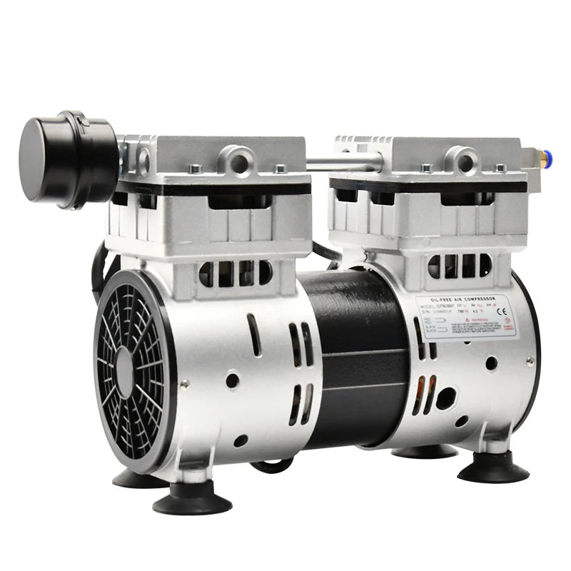 220V 600W -91KPa 160L/min High Pressure Portable Electric Oil-Free Vacuum Pump Air Compressor for Dental and Laboratory Use