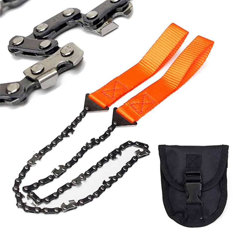 Portable 11 Teeth Compact Folding Hand Pocket Chainsaw for Outdoor Camping & Hiking