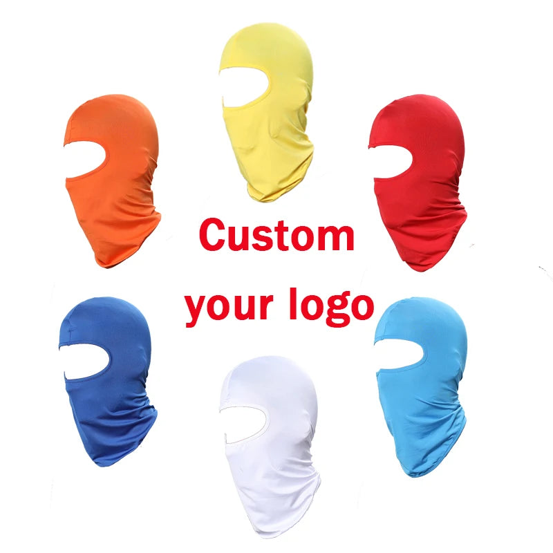Custom logo Printing Balaclava Full Face Cover Cycling Beanie Balaclava for Outdoor