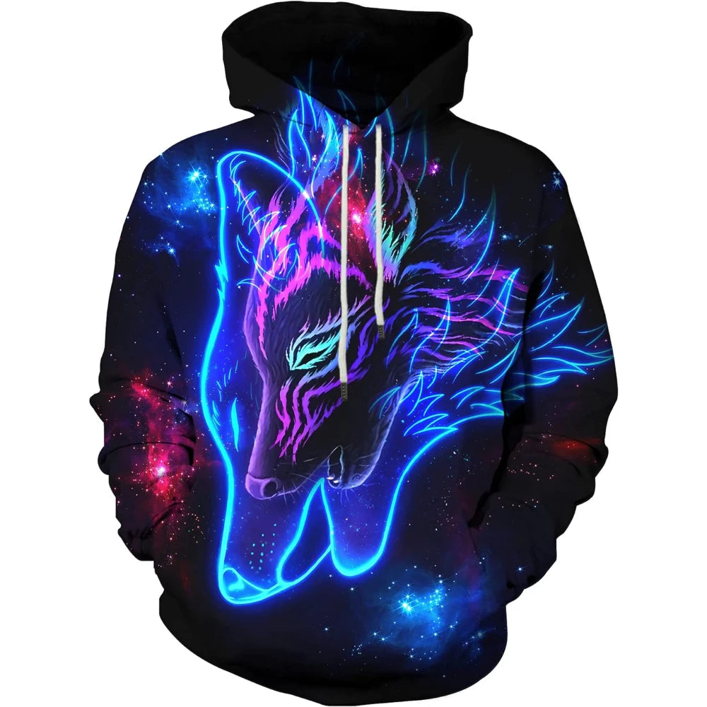 Fitspi Wholesale Custom 3d Print Hoodies Men Women Pullover Sweatshirts Unisex Cool Pattern Hoodie for Adult