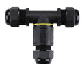 IP67 Waterproof T-Shaped Connector 2Pin 3Pin Screw Locking Joiner Plastic LED Garden & Landscape Light T Connector