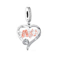 Fit Original Brand Charm Bracelet 925 Silver I Love Dacing Ballet Shoe Music Note Bead for Women Jewelry Making 2023 MegaBDM