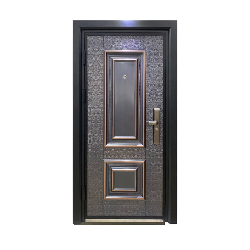 2026 Factory Villa Main Entry Aluminum Alloy Wrought Iron Door Apartment Modern Manual Opening Finished