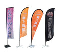 Custom Feather Flag Promotional Usage Advertising Beach Flag Exhibition Event Teardrop Flag