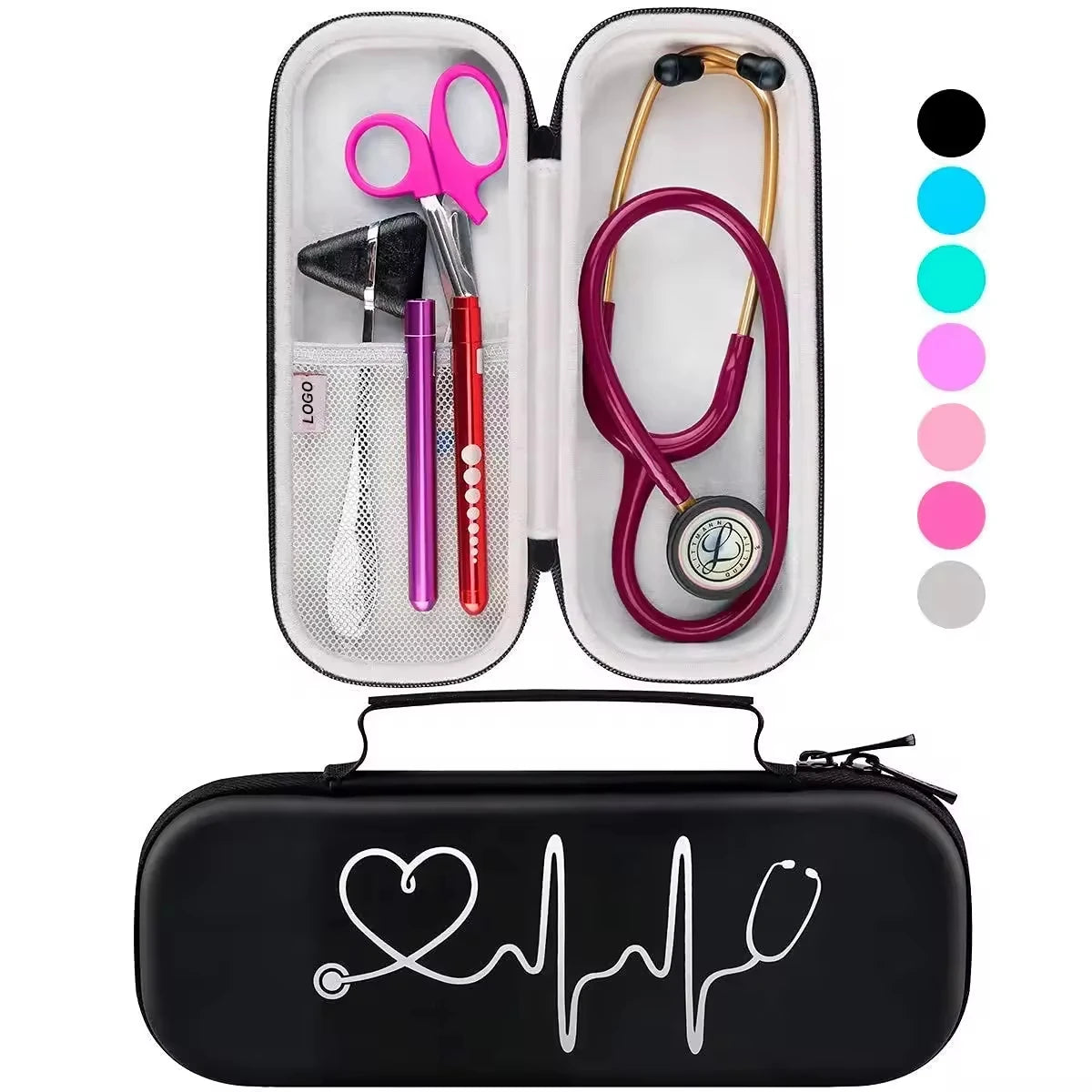 Factory Wholesale Customized Medical Portable EVA Case Stethoscope Travel Bag for Doctors Nurses Students Waterproof Eva Case