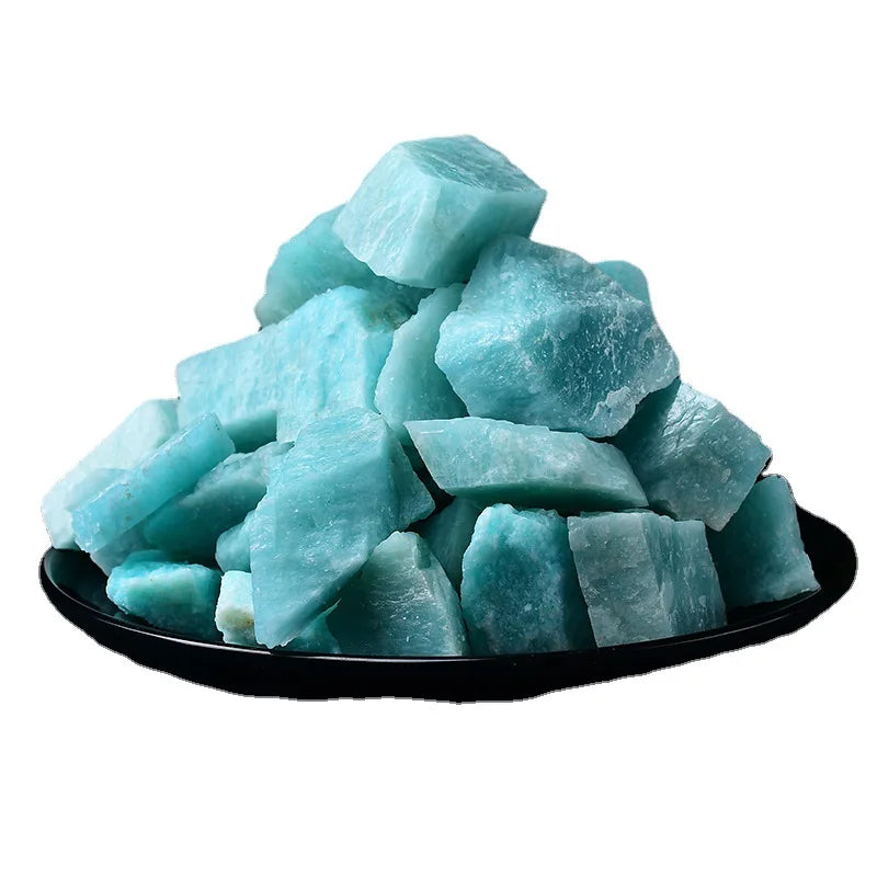 Natural Amazonite Gravel Loose Gemstones Crystal Aromatherapy Diffuser Flowerpot Decorated Degaussing Stone 100g/bag