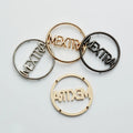 Custom Stainless Steel Metal Logo Bar Label Aluminum Round Tag Garment Accessories for Clothing Swimwear Premium Metal Crafts