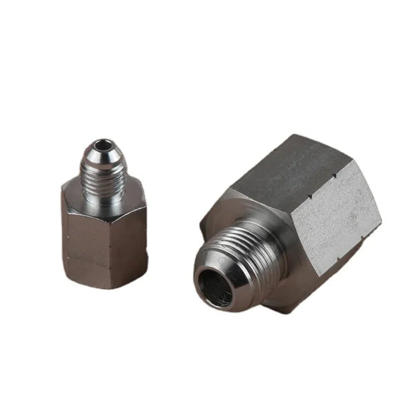 High Pressure Carbon Steel CNC Machinery JIC Fixed Female Hydraulic Hose Connector Forged Smooth Zinc Plated 5J