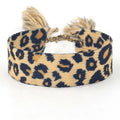 Classic Leopard Element Fabric Bracelet Can Embroidered Logo Webbing Bracelets DIY Friendship Wrist Strap