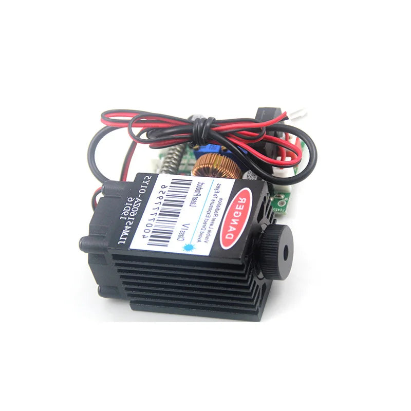 High Power 1600mw Blue Laser Diode Module 450nm Adjustability Brand New Condition