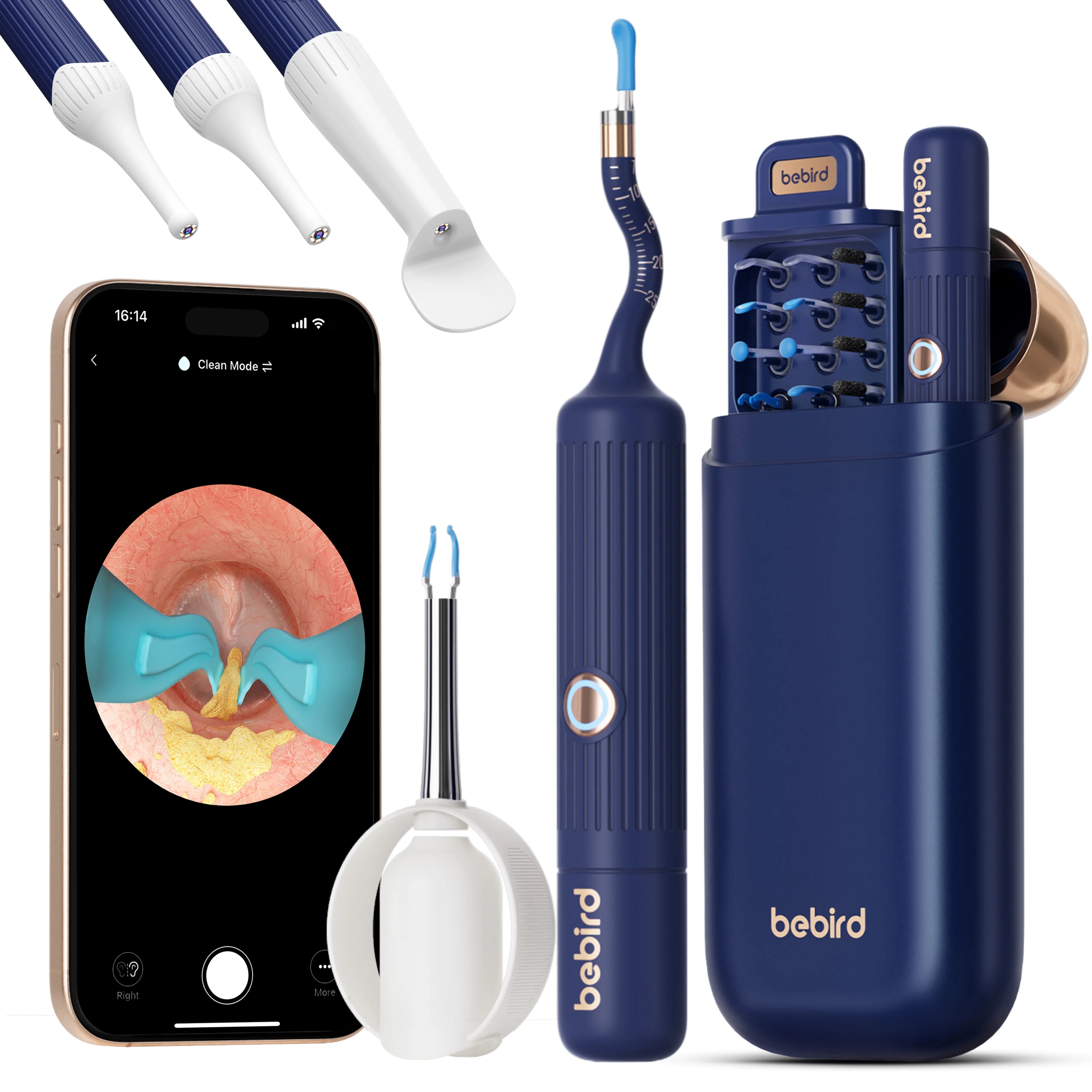 Bebird Earsight Plus Visual Ear Wax Cleaning Kit Smart Earwax Removal  Set with Camera and Light