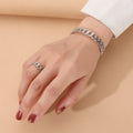 2024 New Fashion Jewelry Bracelet Simple Alloy Hollow Ring Bracelet Sets With Different Colors for Women Jewelry