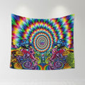 Bedroom Dorm Decor Hippie  Art Mushroom Aesthetic Psychedelic  Trippy Tapestry