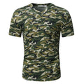 2023 Summer New Men's Casual Short Sleeve T-shirt Men's Camouflage T-shirt