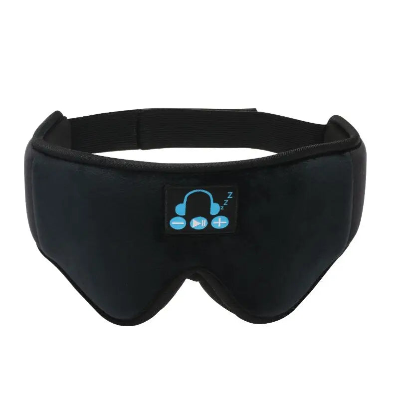 Long Play Time Headphones 3D Sleepmask 5.0 Wireless Music Blindfold Headsets with Microphone Handsfree