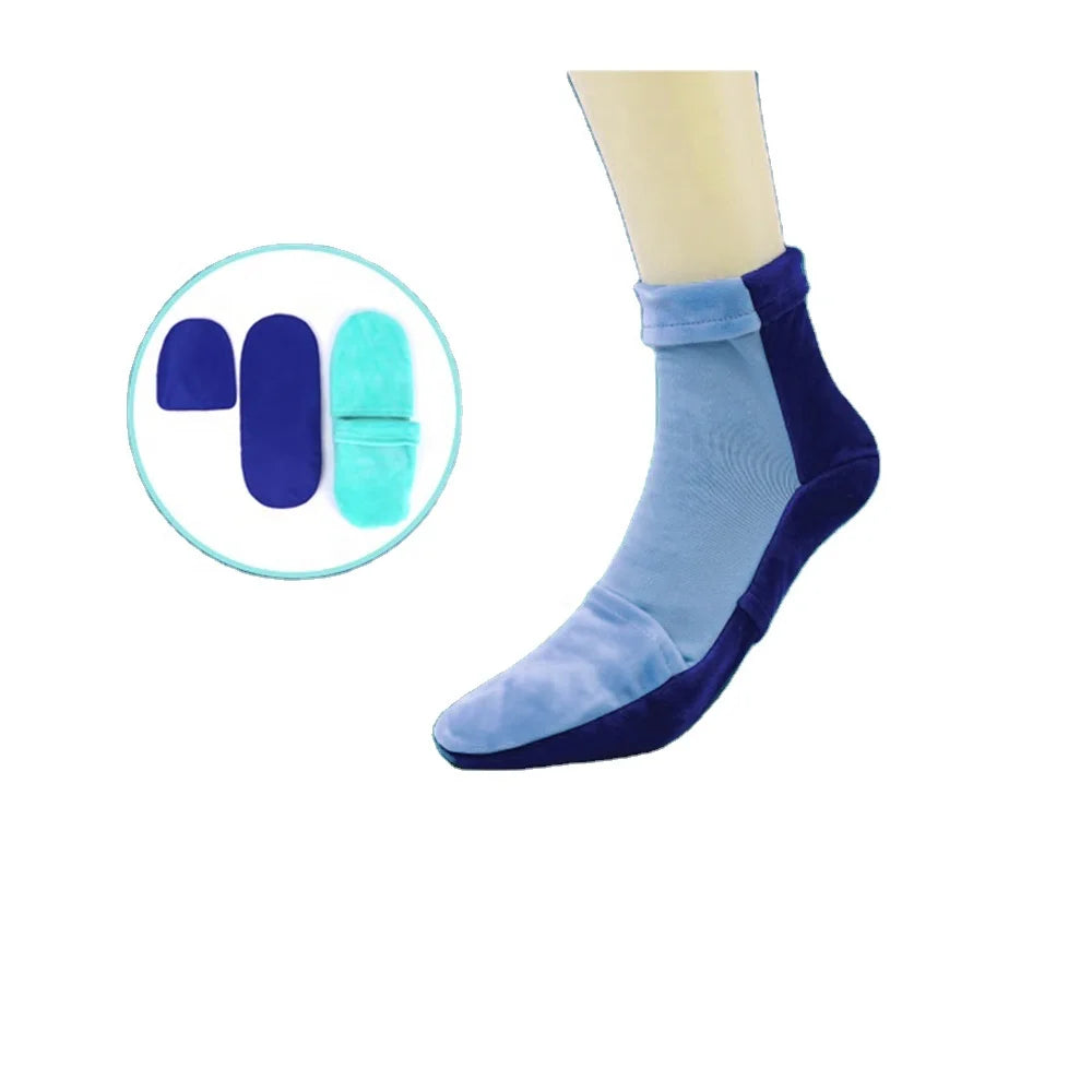 Reusable Comfortable CE ISO Certified Cold Therapy Ice Pack Hot and Cold Pain Relieving Gel Socks Senwo Sw129