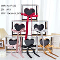 Zexwrap Square Luxury Clear Acrylic Rose Flower Box with Lid Heart Gift Box for Wedding Birthdays