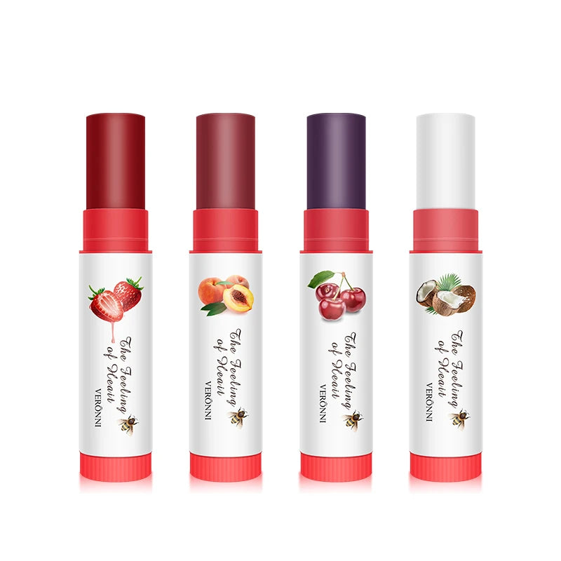 Lip Gross 4 Colors Fruit Moisturizing Nature Lip Balm Tinted Lip Balm