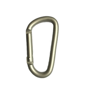 ShuoKe 6.3*35*67mm 7CM Matte Silver D Shape Aluminum Alloy Anodized Carabiner