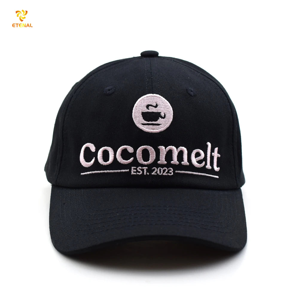 Custom Unstructured Grey Dad Hats 6-Panel Golf Hat Adults Embroidered Logo Poplin Dot Argyle Leopard 100% Cotton Outdoor Sports