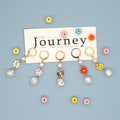 GO2BOHO White Imitation Pearl Handmade Dangle Earring Cute Bohemia Flower Earrings for Women Anniversary