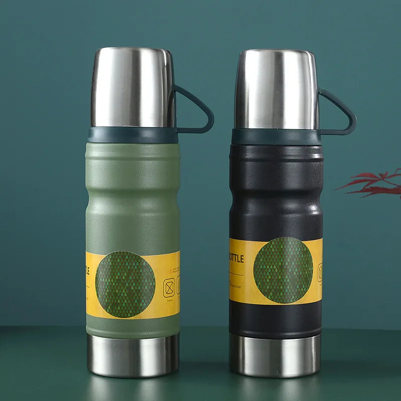 STARLII Hot Sale 500ml 304 Stainless Steel Vacuum Water Flask Thermos Set Corporate Office New Gift Box With 2 3 Three Steel Cup
