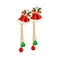 New Creative Red Diamond Brooch Christmas Bell Design Alloy Dripping Oil Bell Brooch for Weddings Engagements Children's