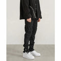 Custom Label Trousers for Men Drop Ship Boys Men Streetwear Stock Cargo Pants Black Jeans Custom
