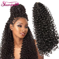 Kinky Curly Protein Fiber Synthetic Hair Extension Jumbo Crochet Braid Water Wave Bounce Zz Curl Magic Curl