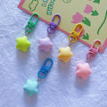 Cheap and Hot Selling Resin Star Keychain Bag Pendant Backpack Hanging Decoration Girl's Best Friend Gift Decoration