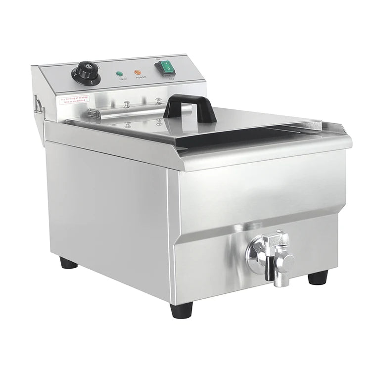 16L Table Top Professional Industrial Electric Deep Fat Fryer 380V/6Kw