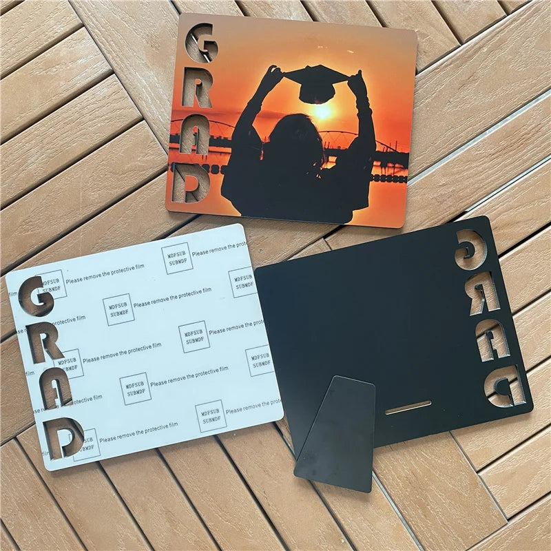 MDFSUB Grad Sublimation Blank Plaques Sublimation Photo Frame Graduation Plaques Blank Sublimation MDF Grad Photo Frame