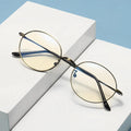 Sunray Women Men Hot Selling Wholesale Glasses Fashion Round Eyewear Anti Blue Light Blocking Metal Optical Frames MegaBDM