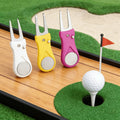 Golf Green Fork Stainless Steel Lawn Tool Multi-functional Portable Outdoor Golf Accessory