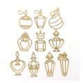 Alloy Open Bezels for Resin Hollow Frame Pendants Resin Craft Bezels Jewelry Molds for Resin Casting Necklaces Earrings Making
