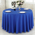 108 Inch Washable Polyester Tablecloth Knitted Decorative Table Cover for Weddings Parties Dining Banquets