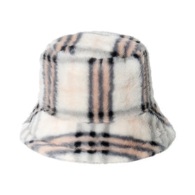 Warm High Quality New Style Bulk Custom Logo Unisex Printing Faux Fur Winter Fisherman Bucket Hat