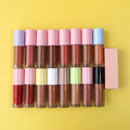 Wholesale PrivateLabel Round Lipstick Containers Twist Large Colorful Lip Glaze Tube With Big Brush Head Cosmetic Lipstick Tubes