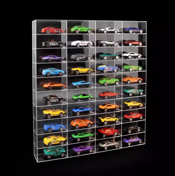 1:40 Diecast Display Case Clear Acrylic Toy Model Car Display Case Wall Mounted Acrylic Display Case