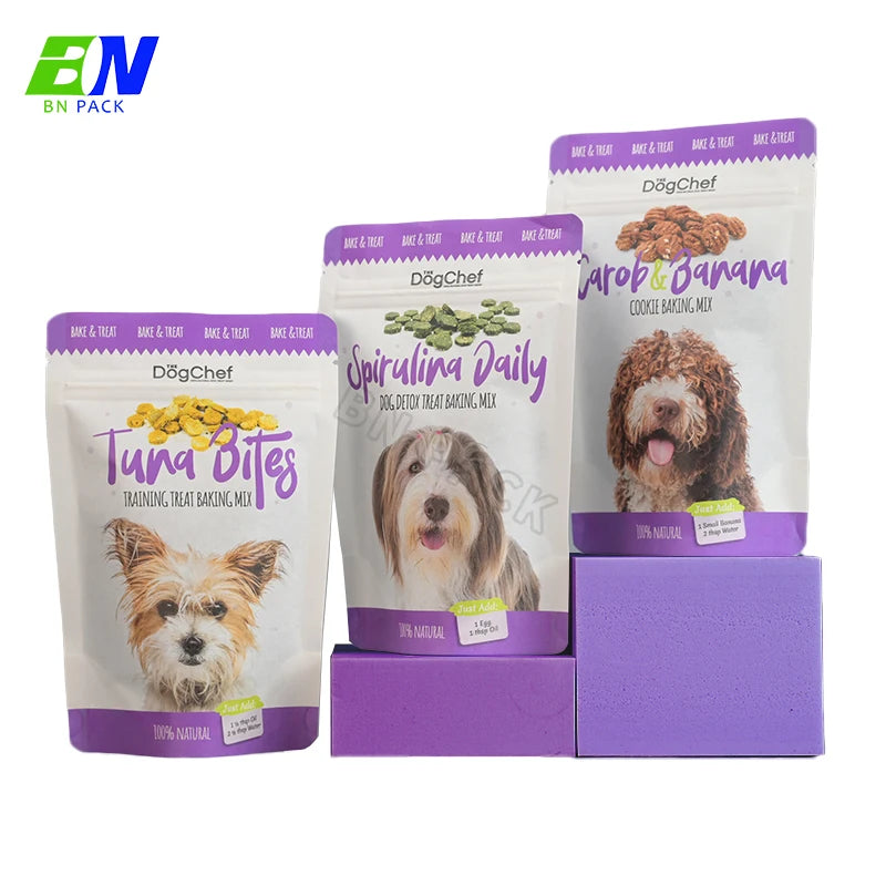 Ziplock Bag 100% Biodegradable Stand up Pouch Print Compostable Kraft Paper Eco-friendly Food Package Candy Bag Digital Printing