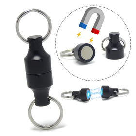 Separate Key Ring Heavy Duty Strong NdFeB Magnets Key Chain Release Key Holder Clasp Detachable Magnetic Keychain Magnet Keyring