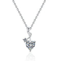Wholesale Luxury Fashion 1 Carat Heart Cut Moissanite Necklace for Women D Color for Wedding or Engagement