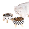 Newest Non-Slip Pet Bowl Anti-Knock Pet Food Bowl Stainless Steel  Neck Protection Dog Feeding Bowl