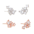ZHILIAN Factory Supply Stylish Irregular Fashion Zircon Stud Earring for Women for Anniversary Party or Gift