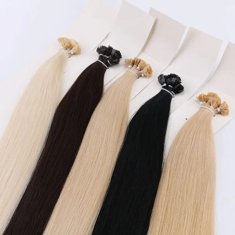 2026 best selling Mongolian super double drawn virgin remy hair flat tip