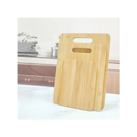 Rectangle Bamboo Cutting Board for Kitchen Use Sustainable Material 1.5cm Thick for Vegetables Fruits Pizza Meat Chopping