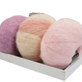 Charmkey High Quality Blended Yarn 30% Mohair 40% Wool 30% Nylon Blended Fancy Knit Yarn