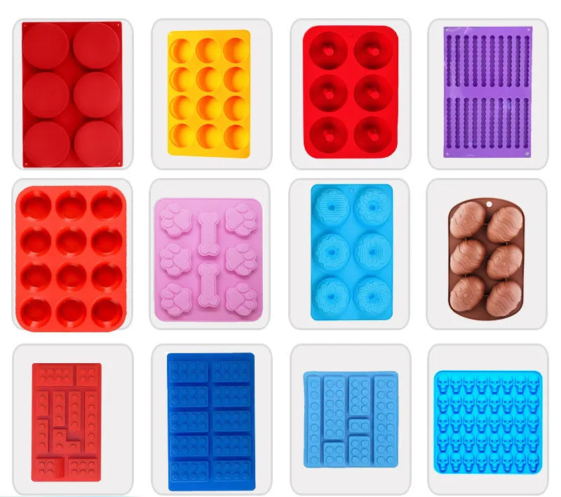 Wholesale Customized Hot-selling Silicone Cake Molds Cookie Chocolate Molds Hamburger Waffle Silicone Molds