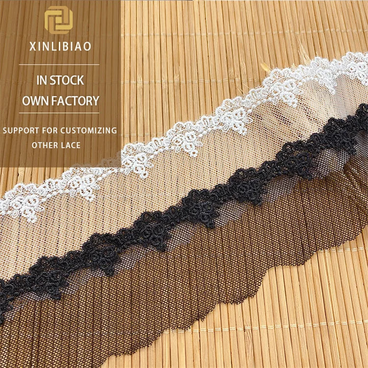 Lolita Mesh Lace Trim Home Textile Accessories Sewing Embroidery Polyester Lace Wholesale Children's Wear Organza Lace